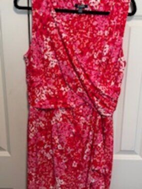 Pink and Red Floral Spring or Summer dress
